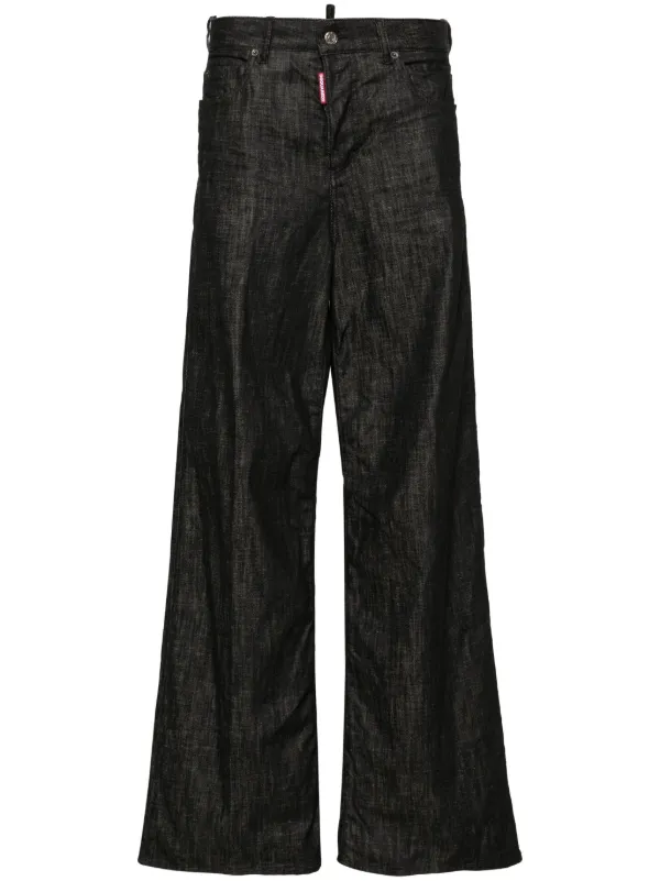 Dsquared2◆Traveller ミドルライズデニムワイドジーンズ Traveller ミドルライズデニムワイドジーンズ - Dsquared2