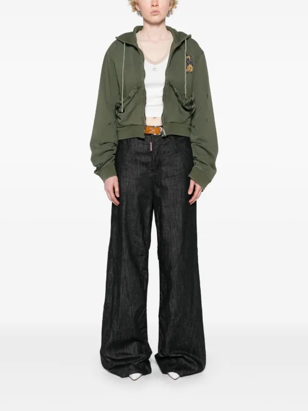 Dsquared2◆Traveller ミドルライズデニムワイドジーンズ Traveller ミドルライズデニムワイドジーンズ - Dsquared2
