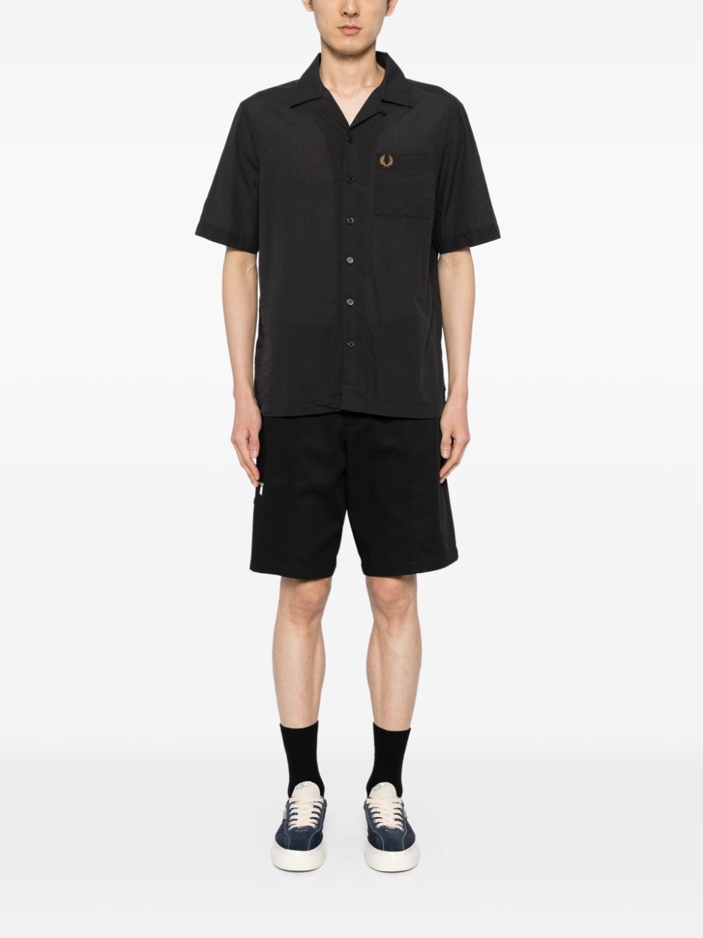 Fred Perry Revere Collar overhemd - Grijs