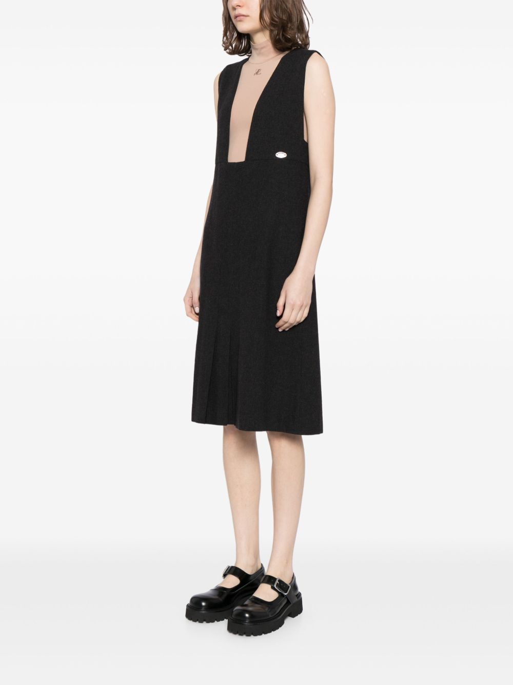 CHANEL 1999 plunge-style cashmere dress Women