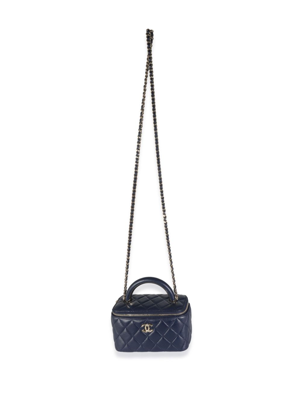 CHANEL 2023 CC diamond-quilted two-way vanity bag Women