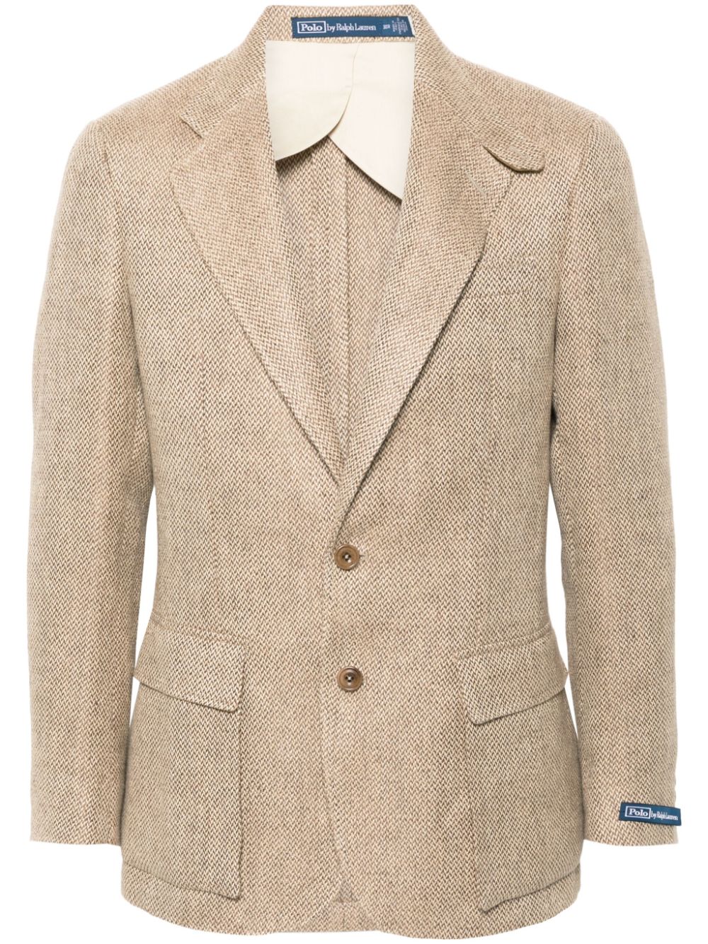 Polo Ralph Lauren single-breasted linen jacket - Neutrals