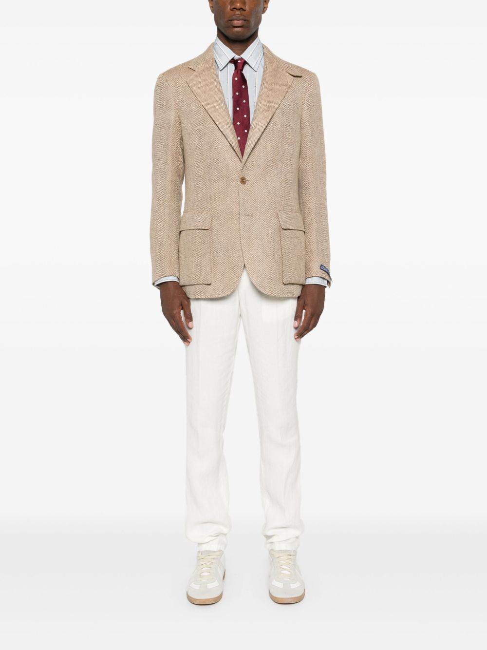 Polo Ralph Lauren single-breasted linen jacket - Neutrals