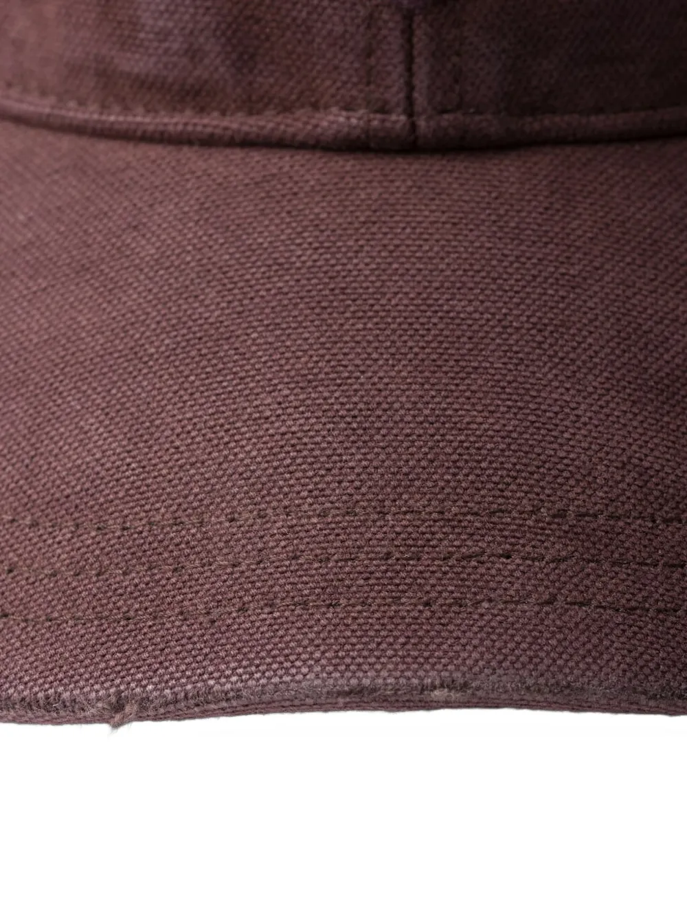 Prada Canvas Baseball Cap In Burgundy