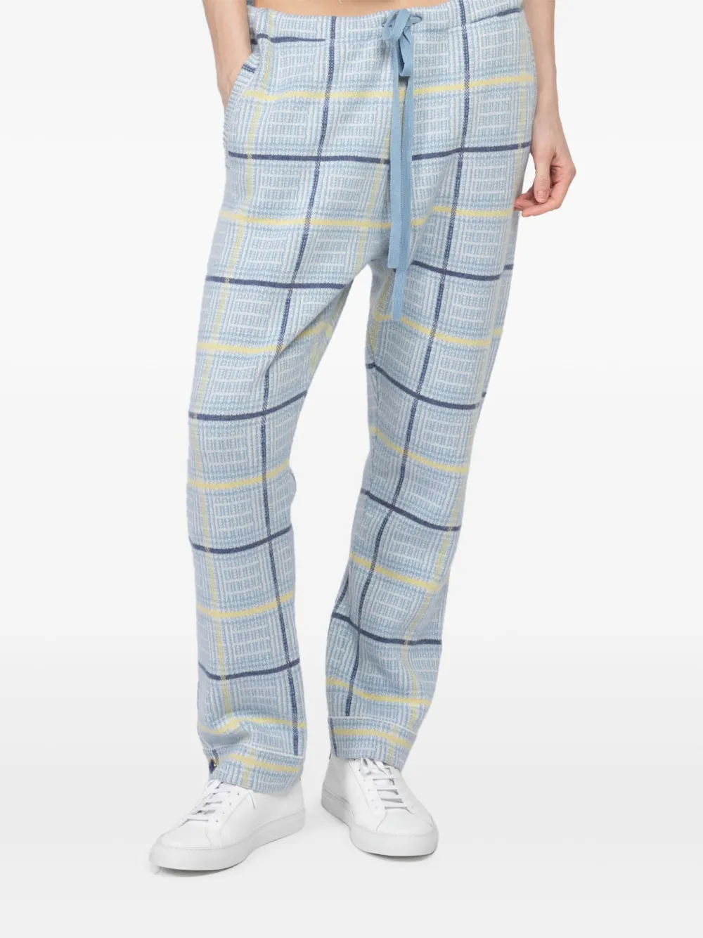 GOD'S TRUE CASHMERE Geruite broek Blauw