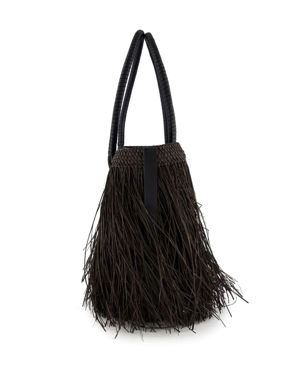 Shop Johanna Ortiz Palm's Embrace Tote Bag In Black