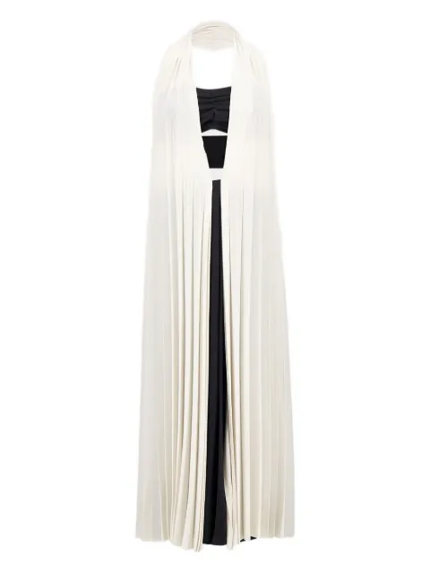 Zeus+Dione pleated halterneck midi dress