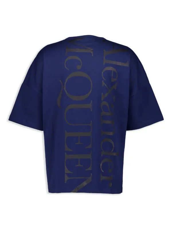 ★alexander mcqueen★ Cutout Detail Short Sleeve T-Shirt Bla Alexander Mcqueen Skull-Print Short-Sleeved T-Shirt In Black