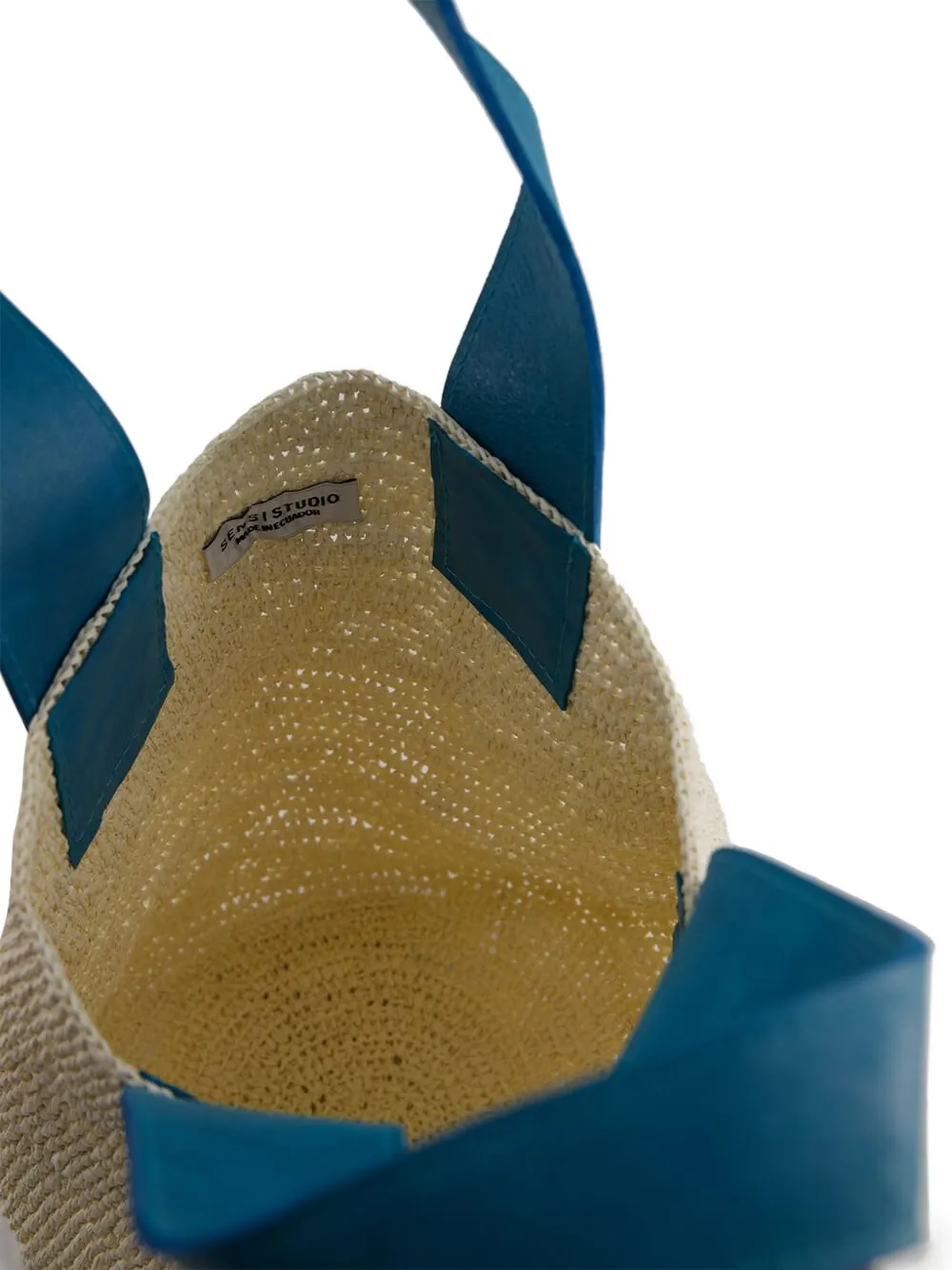 Sensi Studio Mini El Viajero Woven Straw Shoulder Bag In Neutral