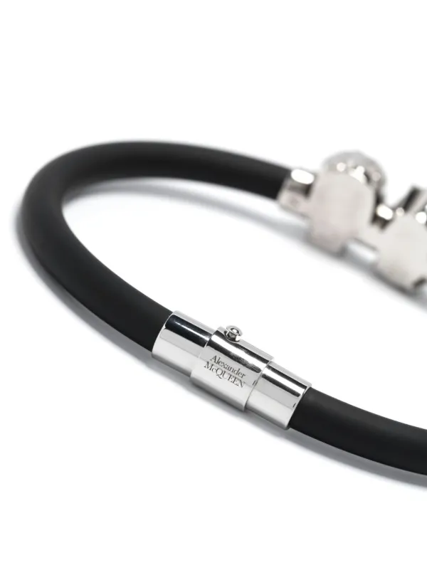 Alexander McQueen skull-charm Bracelet | Black | FARFETCH Alexander McQueen skull-charm Bracelet | Black | FARFETCH