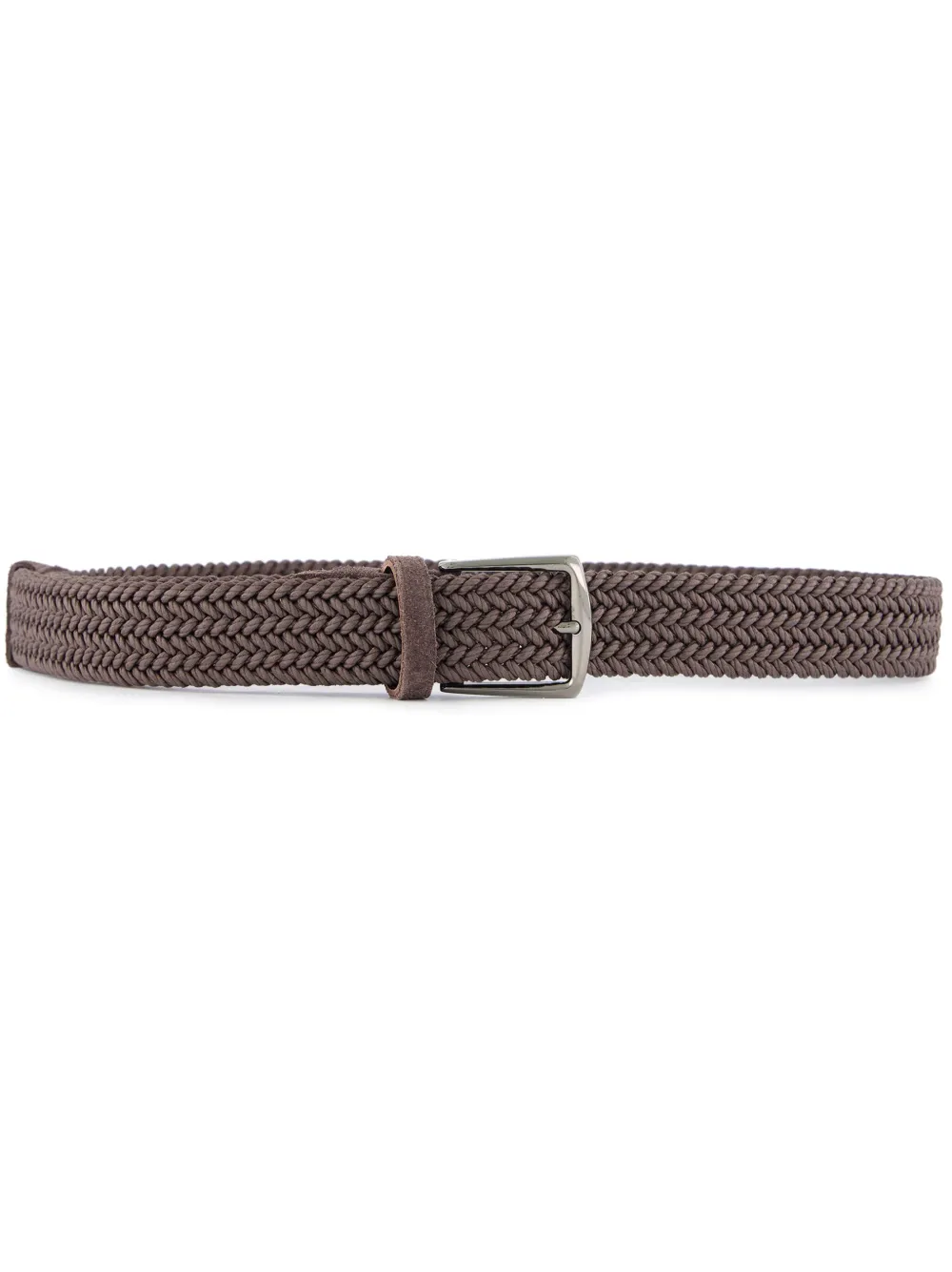 interwoven suede belt