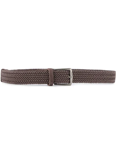 Aurélien interwoven suede belt