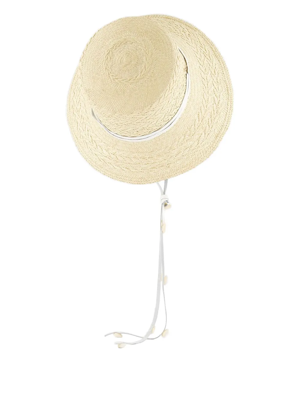 Sensi Studio Textured-straw Lamps Shade Hat In Neutral