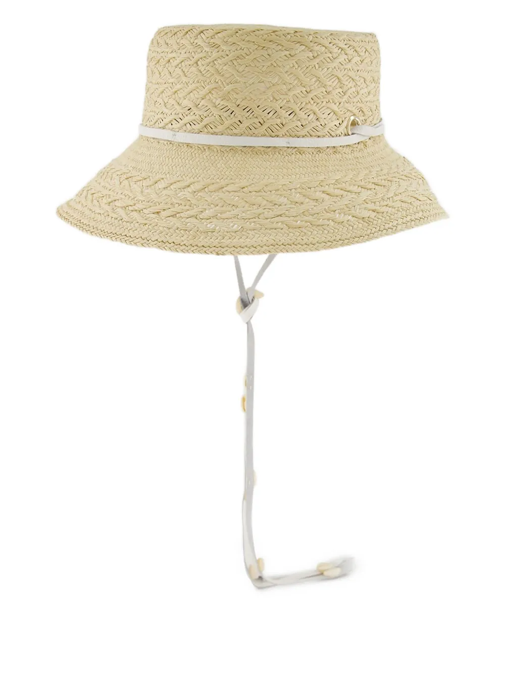 Sensi Studio Textured-straw Lamps Shade Hat In Neutral