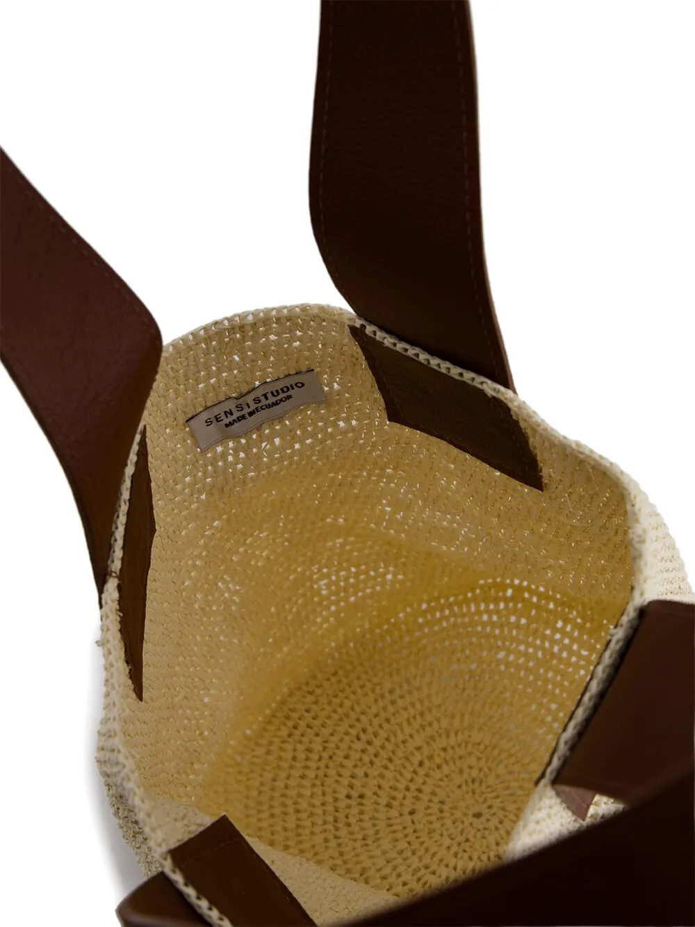 Sensi Studio Mini El Varejo Woven Straw Shoulder Bag In Neutral