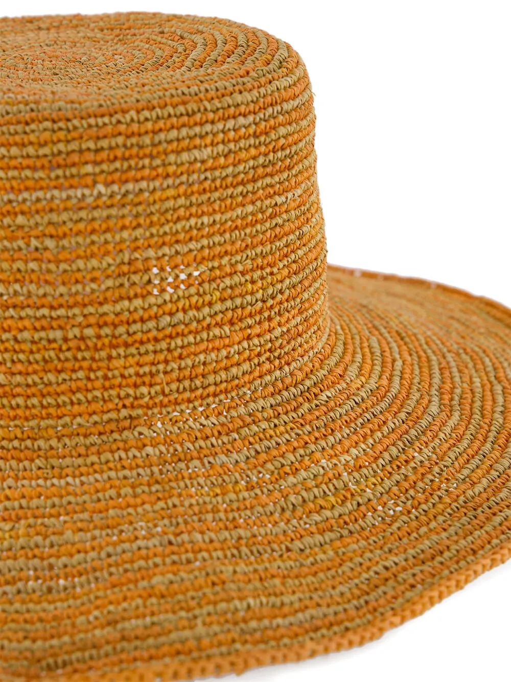 Sensi Studio Crochet Wire-brim Hat In Brown
