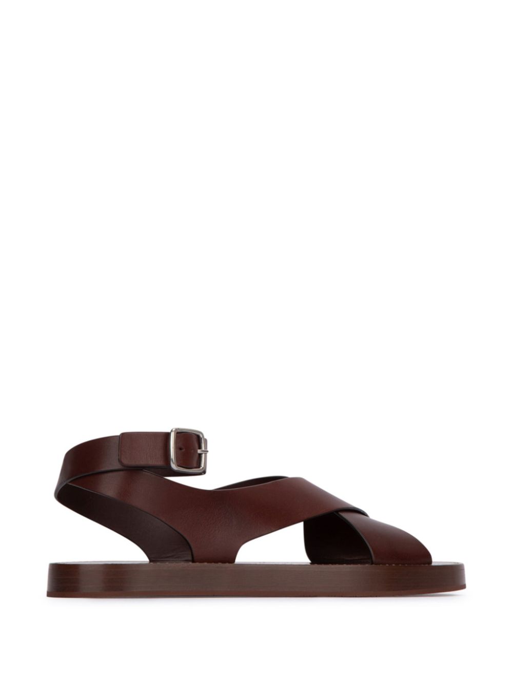 Loro Piana Sandalen met gekruiste bandjes Bruin