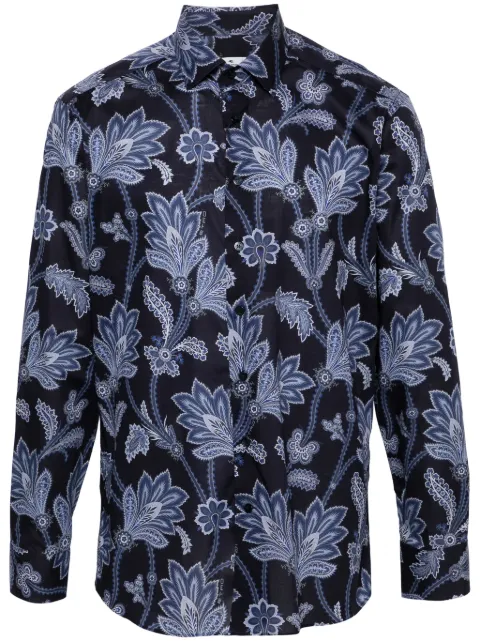 ETRO floral-print poplin shirt