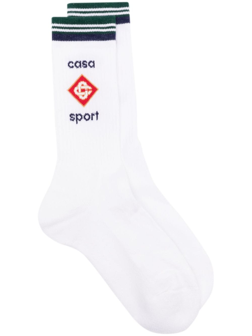 Casablanca Casa Sport Knitted Socks In White