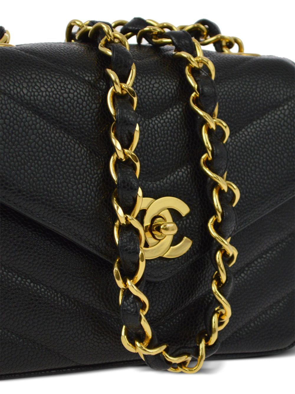 CHANEL 1995 mini V-Stitch Square shoulder bag Women