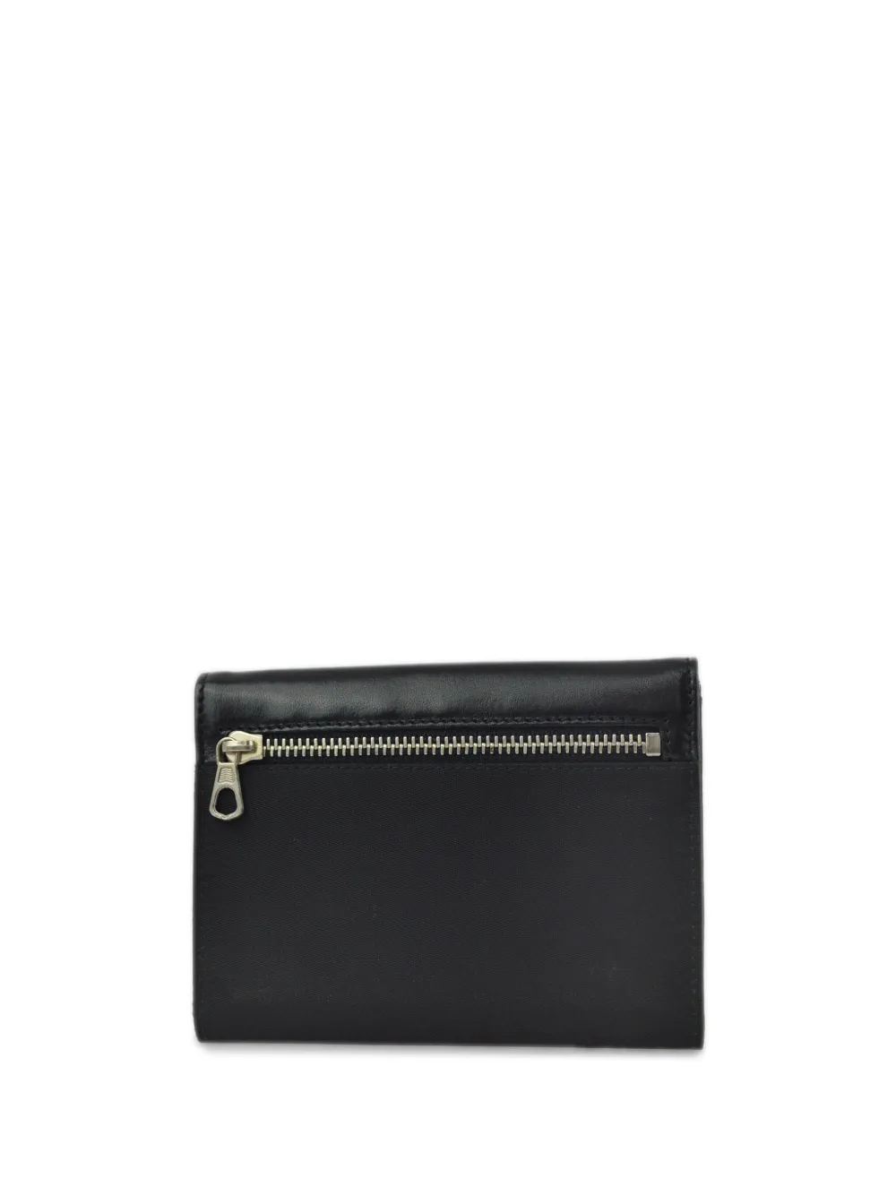 Prada Pre-Owned 1990-2000s logo-appliqué leather wallet - Zwart