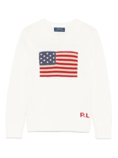 POLO RALPH LAUREN KIDS intarsia-knit sweater