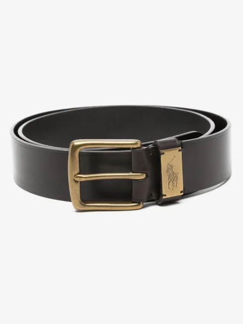 Polo Ralph Lauren Pony-Plaque leather  belt 