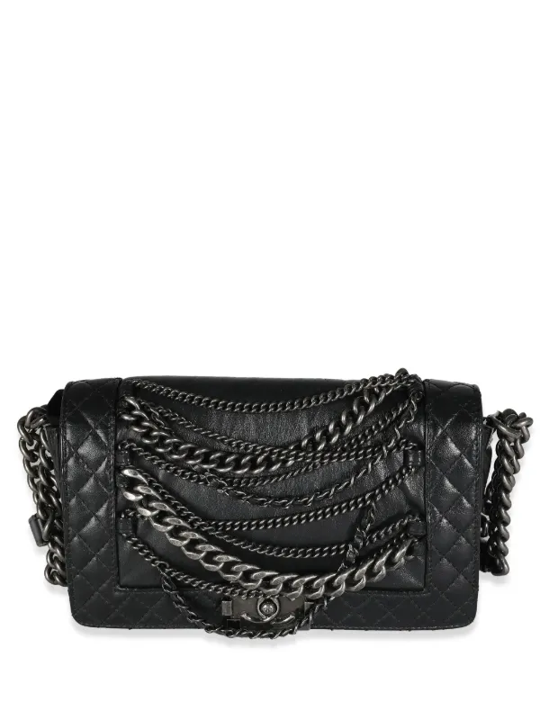 CHANEL Pre-Owned 2013-2014 Medium Enchained Boy Shoulder Bag 