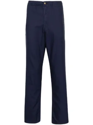 Polo Ralph Lauren Linen Trousers | Blue | FARFETCH RO