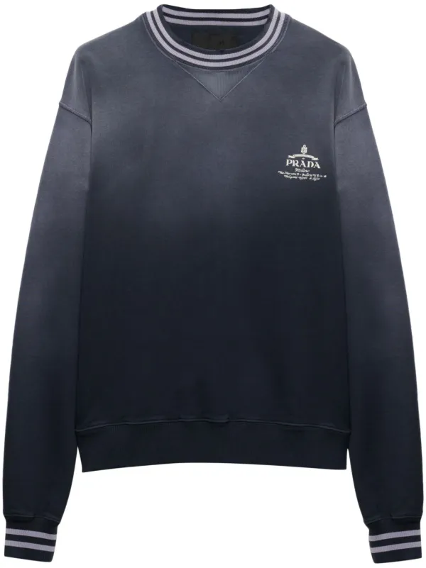 Mens Prada Navy Cotton outlet Sweater