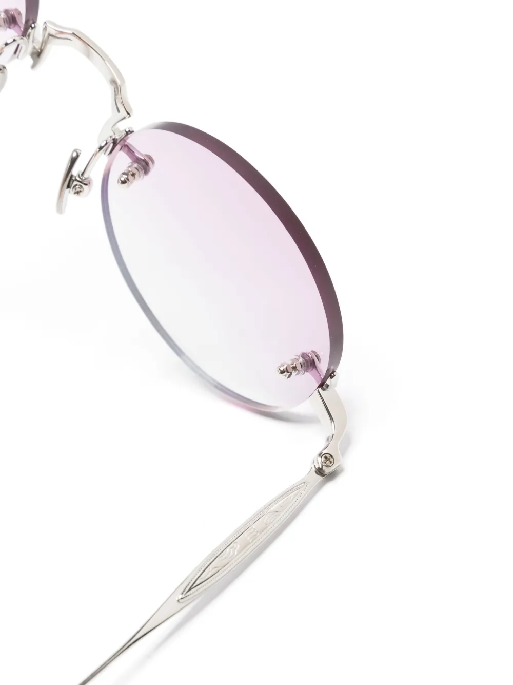 Matsuda M5002 zonnebril met ovaal montuur Zilver