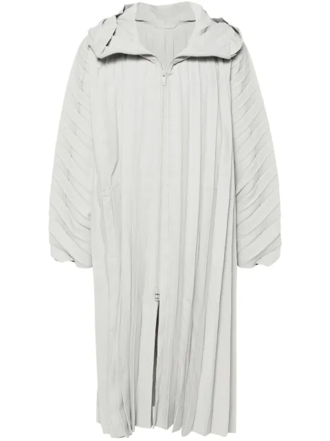 Homme Plissé Issey Miyake abrigo largo Edge