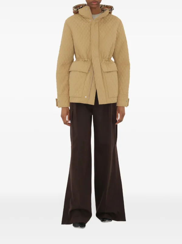 Burberry Quilted Hooded Jacket | Neutrals | FARFETCH