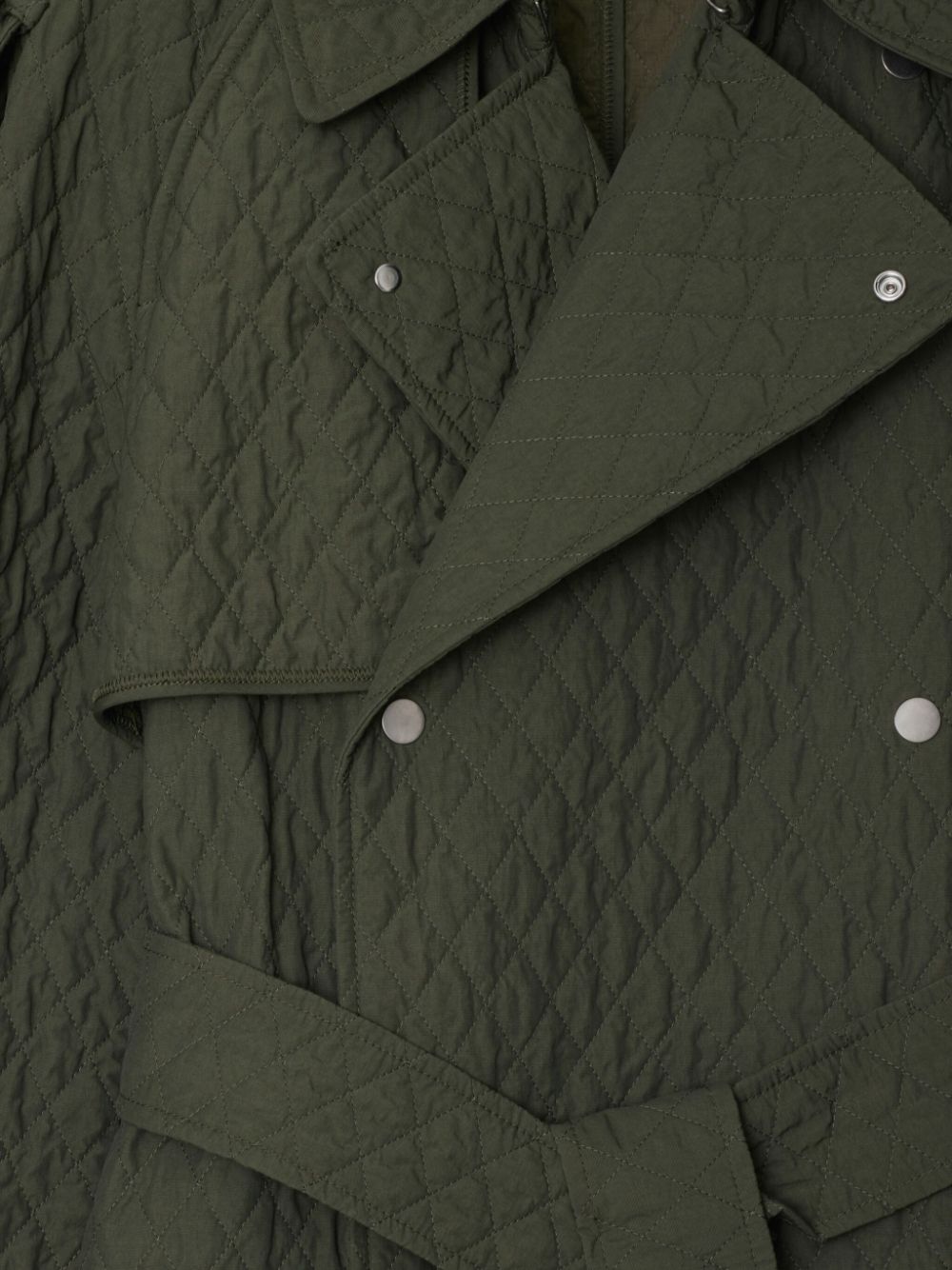 Affordable Burberry double-breasted quilted trench coat Women