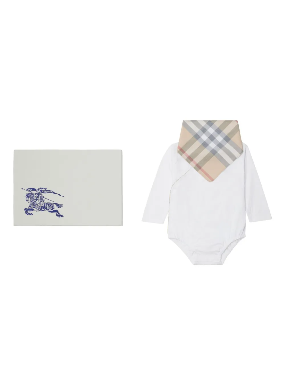 Burberry Kids Dreiteiliges Strampler-Set - Weiß