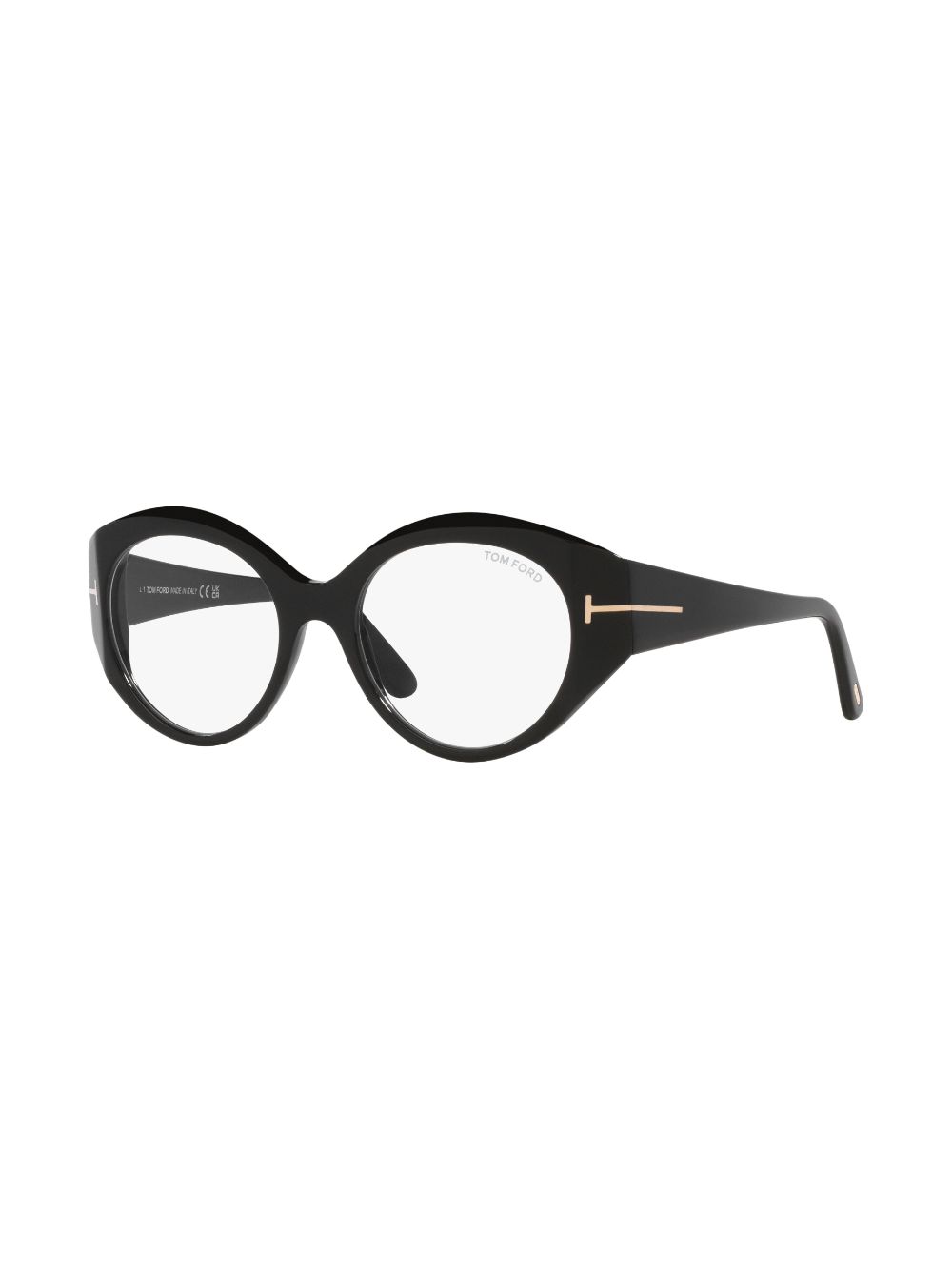 TOM FORD Eyewear Bril met rond montuur - Zwart