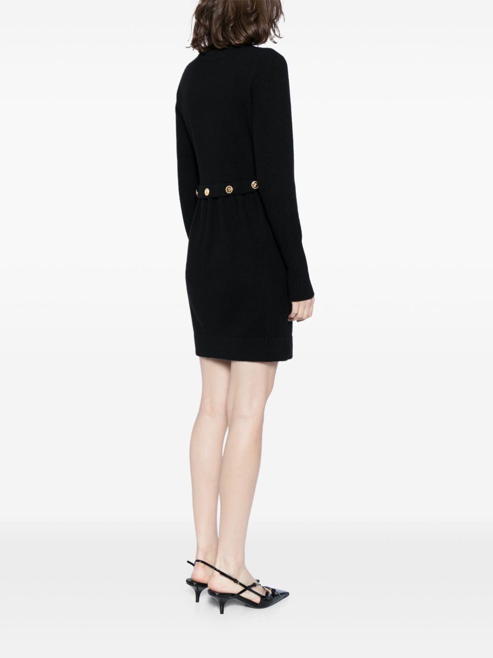 CHANEL 2000s Clover-button cashmere dress Women