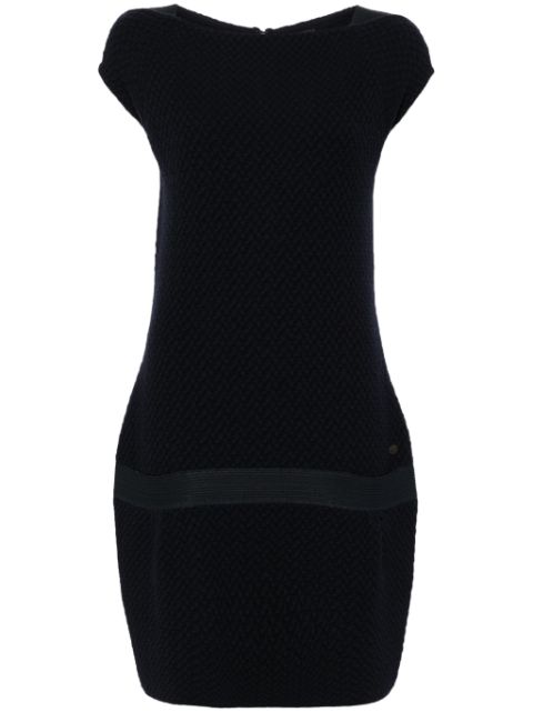 HOT SALE CHANEL 2012 dropped waist textured sleeveless dress Women