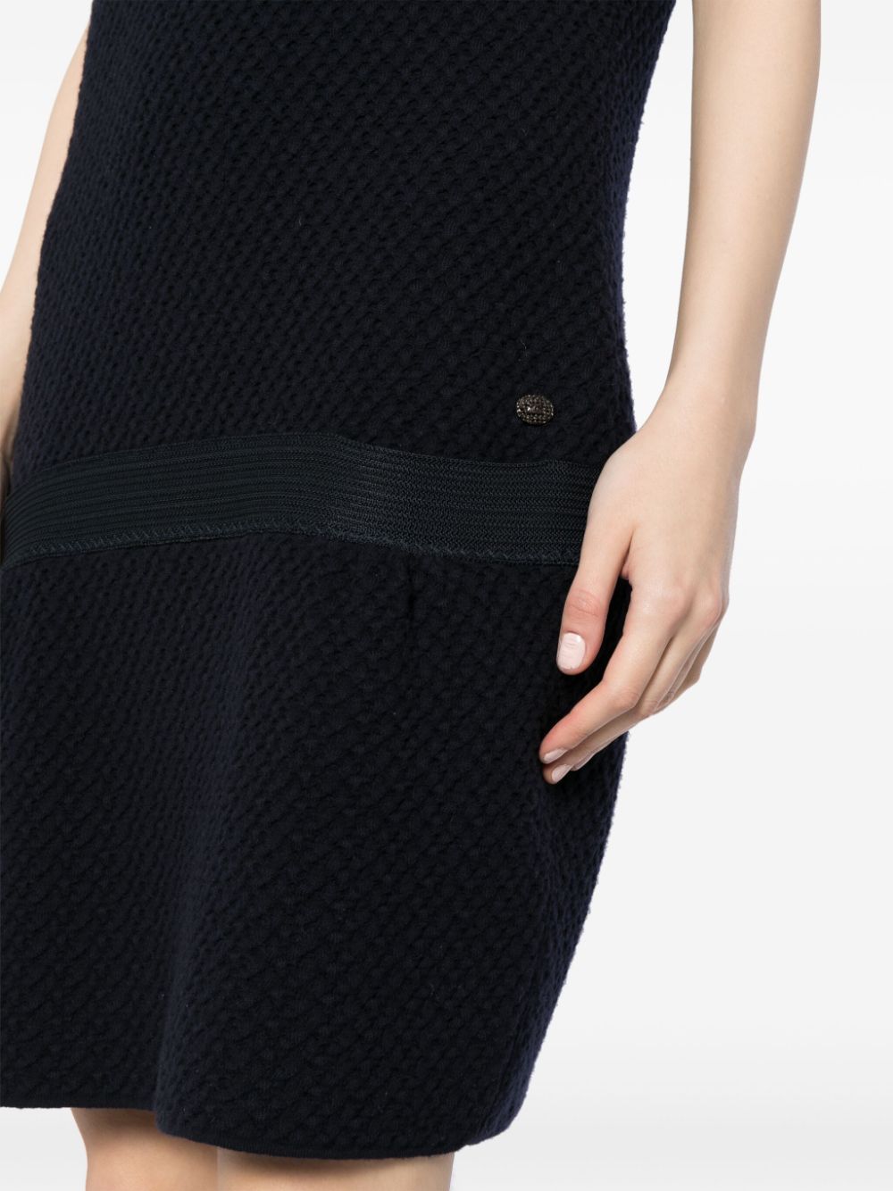 CHANEL 2012 dropped waist textured sleeveless dress Women