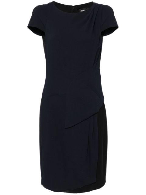 CHANEL draped satin midi dress Women