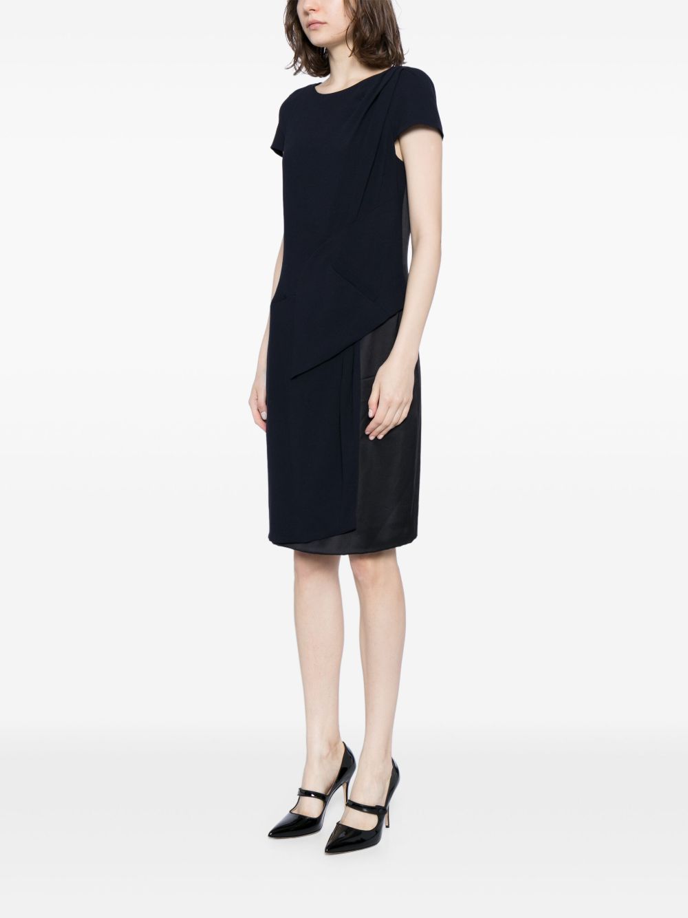 CHANEL draped satin midi dress Women