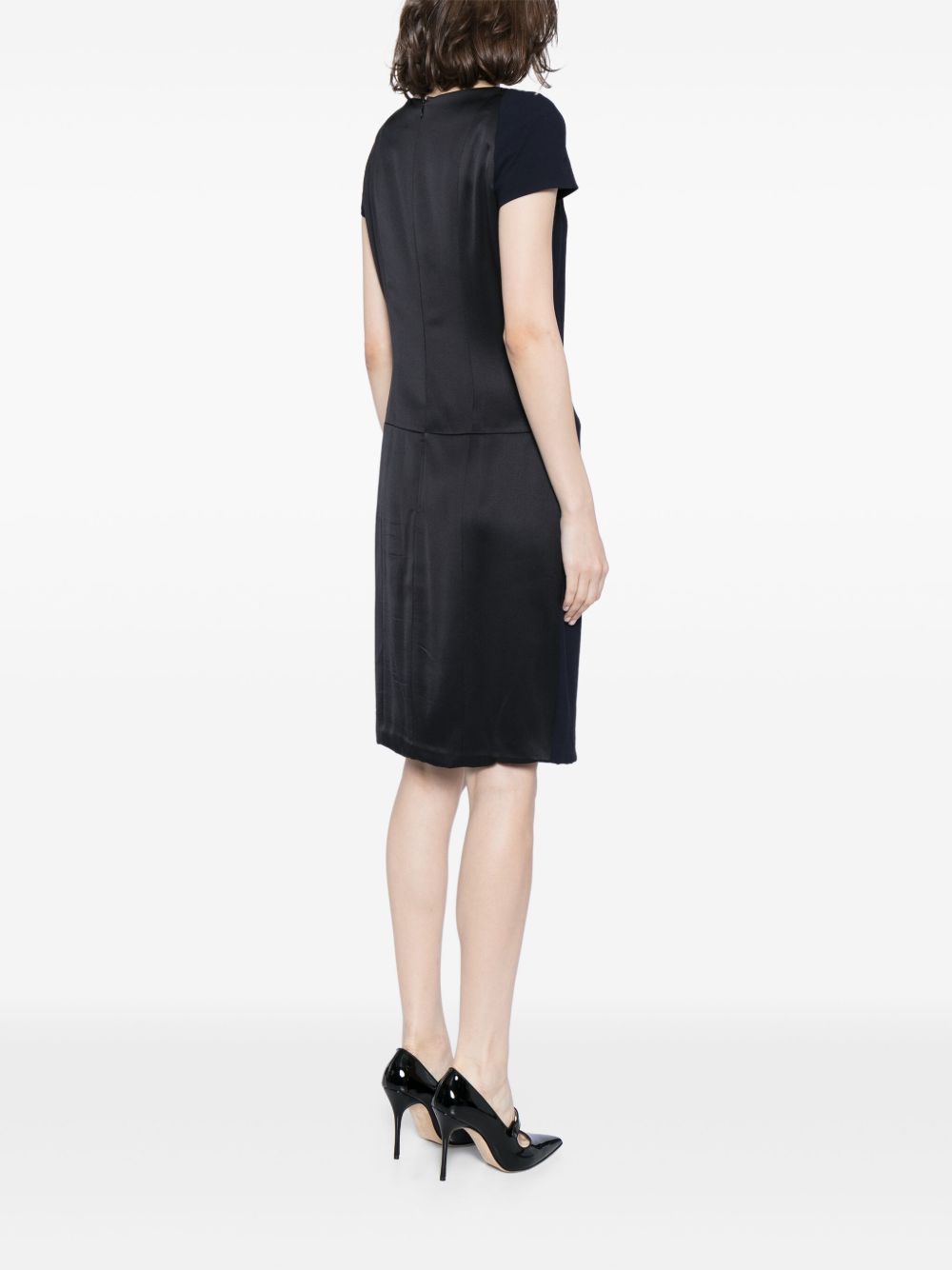 CHANEL draped satin midi dress Women