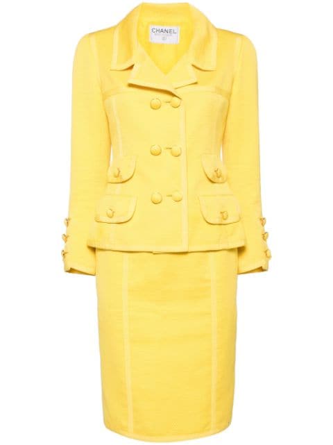 CHANEL Pre-Owned 2000s double-breasted skirt suit