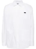 ZZERO BY SONGZIO Panther long-sleeve poplin shirt - White
