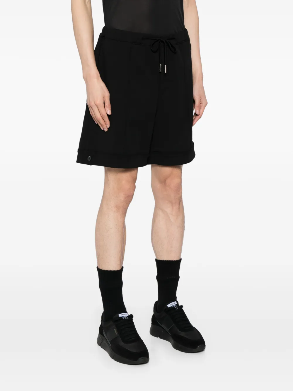 ZZERO BY SONGZIO Straight shorts met trekkoord Zwart