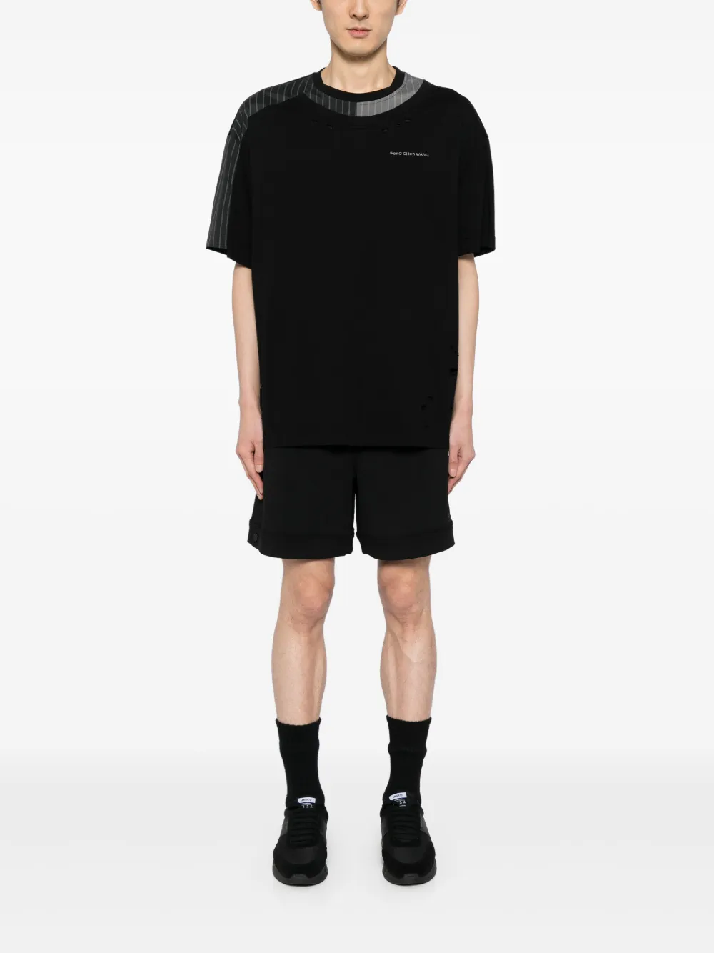 ZZERO BY SONGZIO drawstring straight-leg shorts | Knee-Length Shorts | Image 2