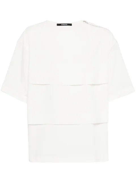 SONGZIO layered drop-shoulder T-shirt