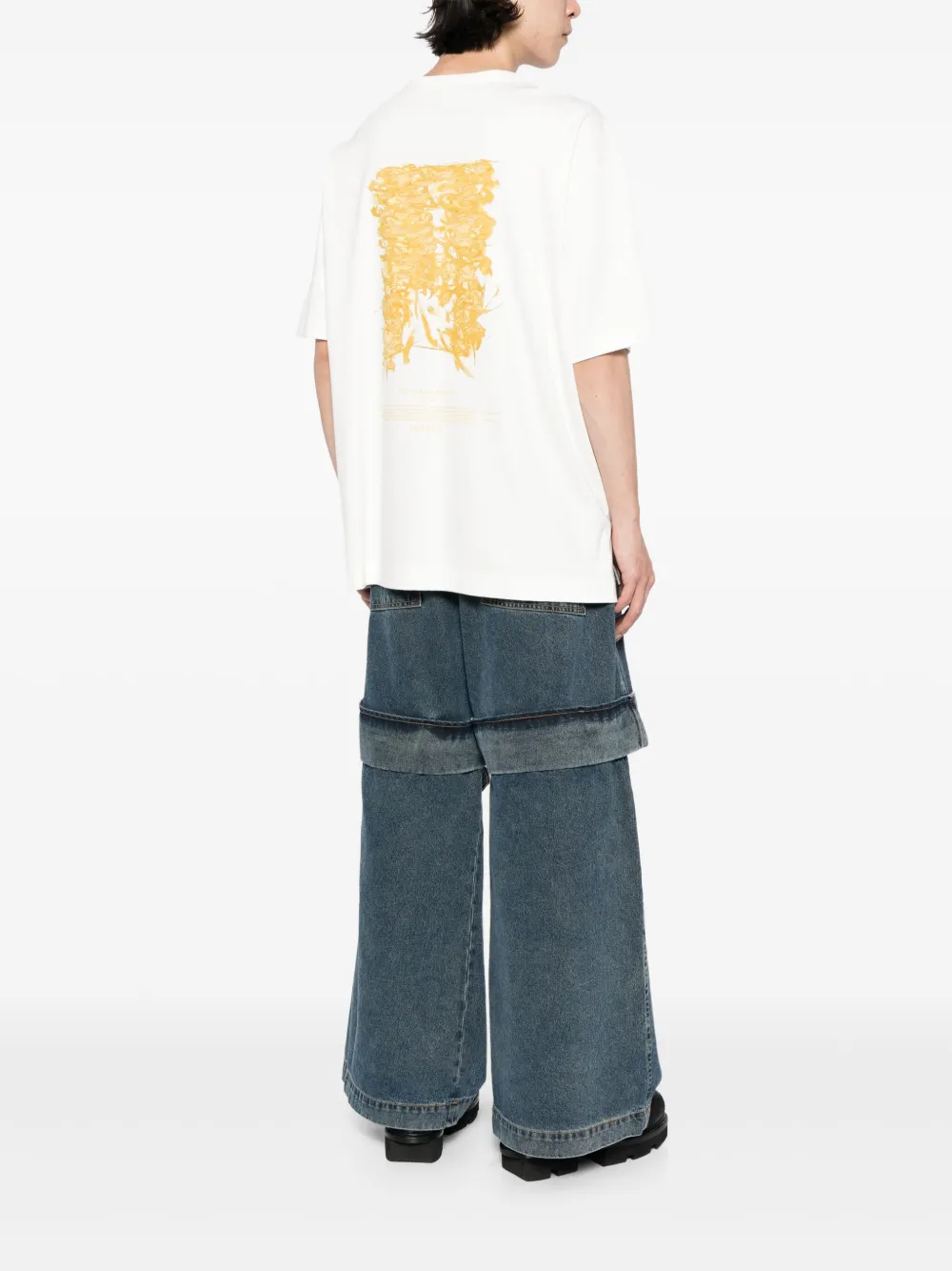 SONGZIO Katoenen T-shirt met print - Wit