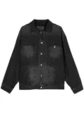 ZZERO BY SONGZIO Panther Crescent denim jacket - Black