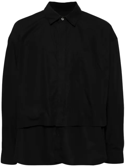 SONGZIO layered cotton shirt